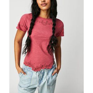 FREE PEOPLE Call Me Baby Tee / Berry Twist